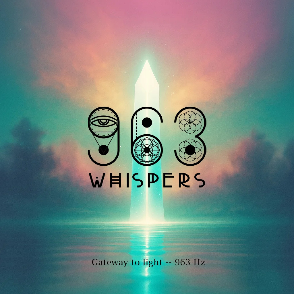 Gateway to Light — 963 Hz official album cover using the branded Pure Calm Light creativity